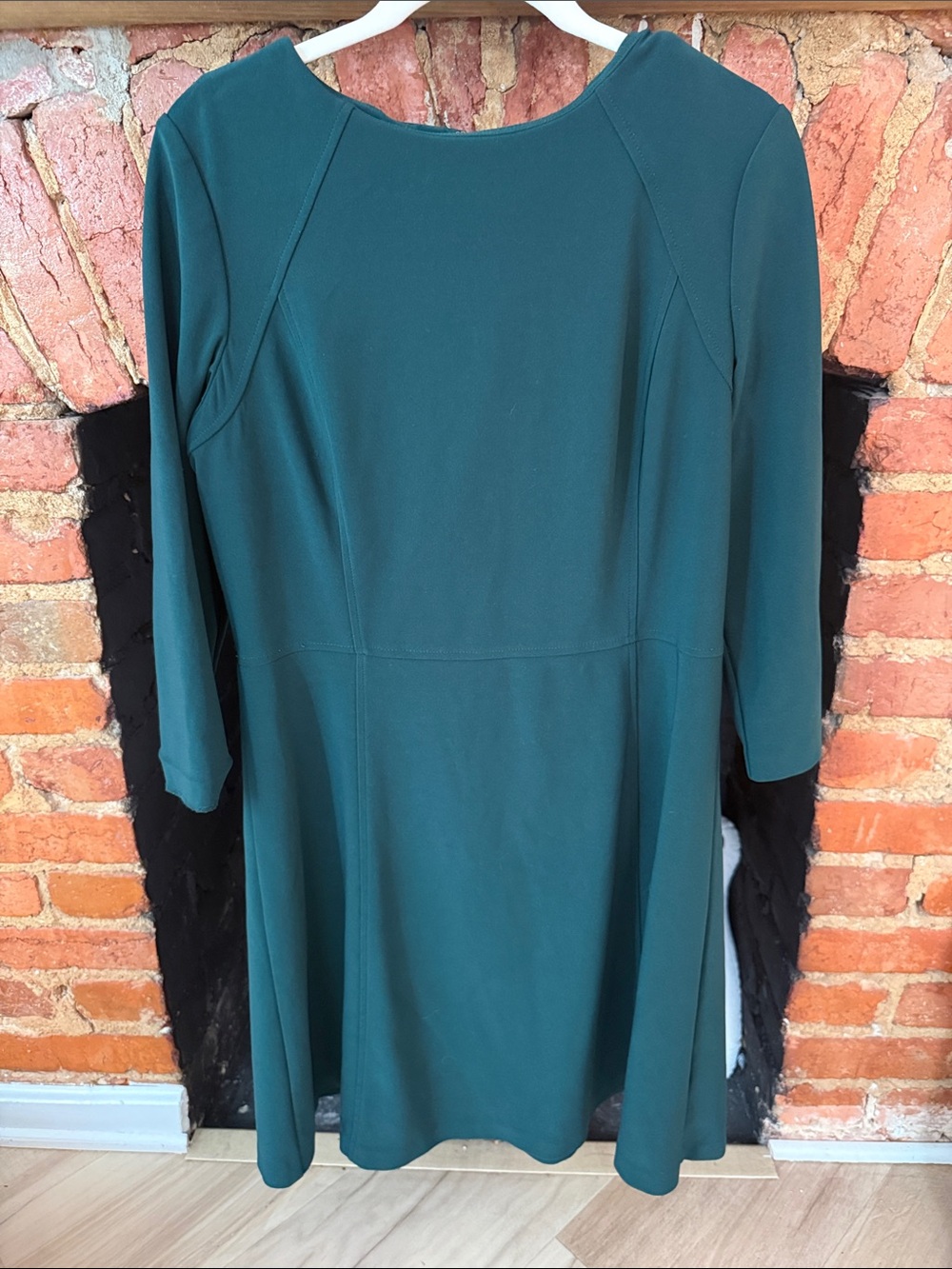 Lauren Ralph Lauren - Classic Green / Teal A-Line Women's Dress - Long Sleeve